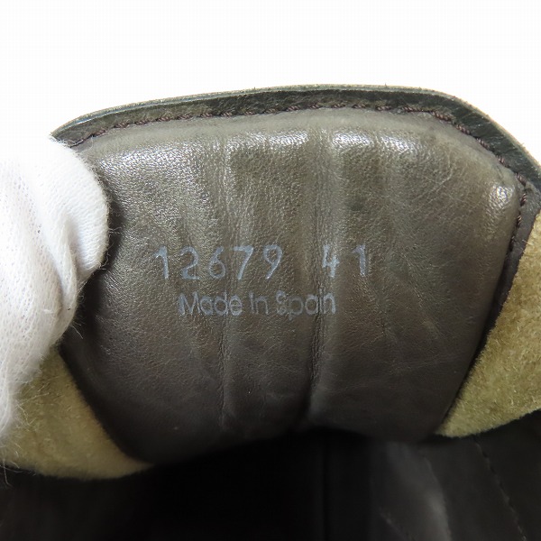 実際に弊社で買取させて頂いたMAGNANNI /マグナーニ レザー マウンテンブーツ/トレッキングブーツ 12679/41の画像 5枚目