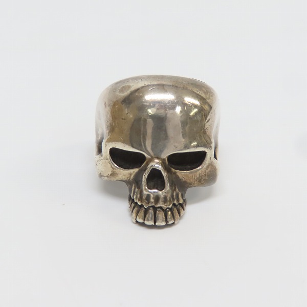 実際に弊社で買取させて頂いたCRAZY PIG/クレイジーピッグ ラージエビルスカルリング/23.5号の画像 1枚目