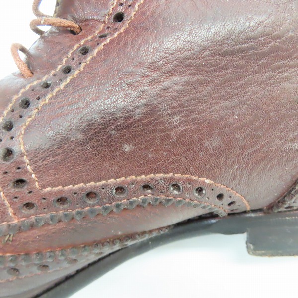 実際に弊社で買取させて頂いたPaul Smith/ポールスミス レースアップ レザー カントリーブーツ/7の画像 6枚目