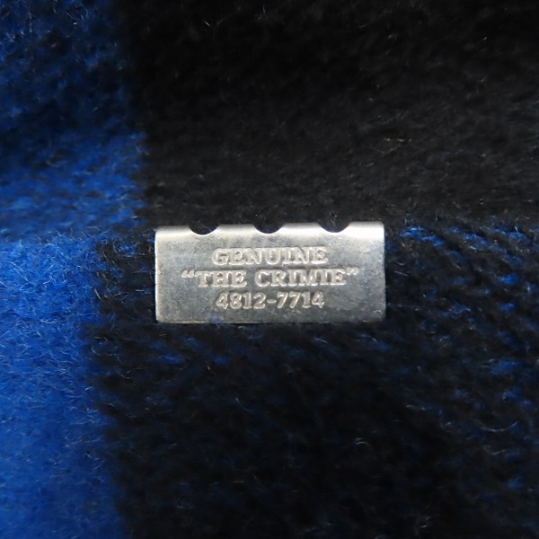 実際に弊社で買取させて頂いたCRIMIE/クライミー WOOL CHECK CHESTER COAT/チェック柄 ウールチェスターコート CR01-01K5-JK05/Mの画像 4枚目