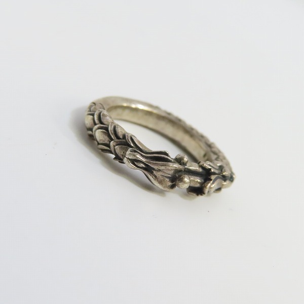 実際に弊社で買取させて頂いたBloody Mary/ブラッディマリー 四神 青龍 シルバーリング w/ブルーダイヤモンド 11号