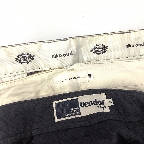 実際に弊社で買取させて頂いたSTILL BY HAND/スティルバイハンド Dickies/ディッキーズ他 ワークパンツ 3点セットの画像 2枚目
