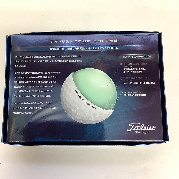 実際に弊社で買取させて頂いた【未使用】Titleist/タイトリスト TOUR SOFT ゴルフボール 1ダースの画像 3枚目