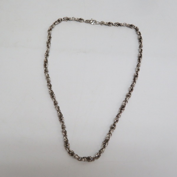 実際に弊社で買取させて頂いた【ギャラ付き】Bloody Mary/ブラッディマリー Twisted Crow/ツイステッド クロー チェーン/50cmの画像 4枚目