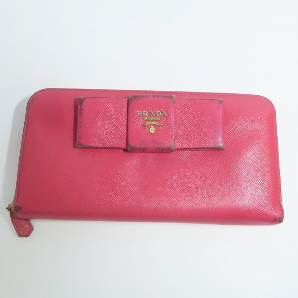 実際に弊社で買取させて頂いたPRADA/プラダ ラウンドジップ 長財布/ロングウォレット