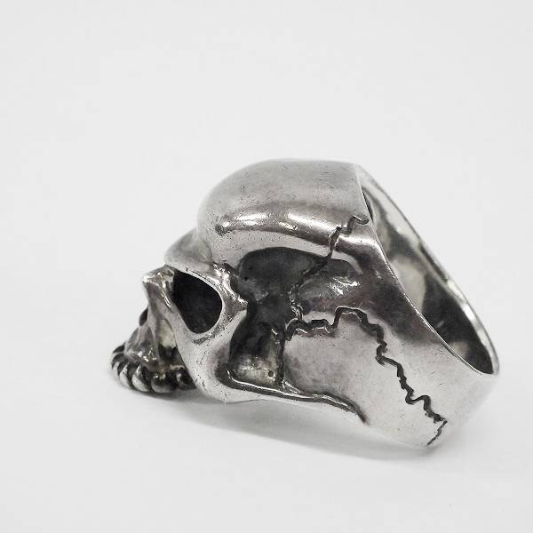 実際に弊社で買取させて頂いたharaKIRI/ハラキリ クラック スモール スカルリング 13号/スカル カフ 2点セットの画像 2枚目