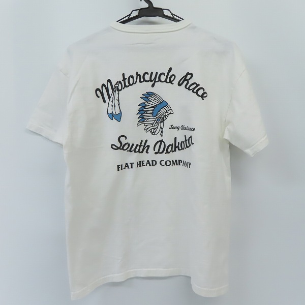 実際に弊社で買取させて頂いたFLAT HEAD/フラットヘッド Motorcycle Race プリント Tシャツ /40の画像 1枚目