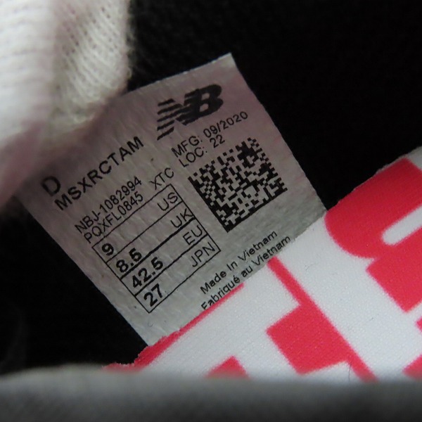 実際に弊社で買取させて頂いた【未使用】Staple×atmos×New Balance/ステイプル×アトモス×ニューバランス X-RACER MSXRCTAM/27.0の画像 5枚目