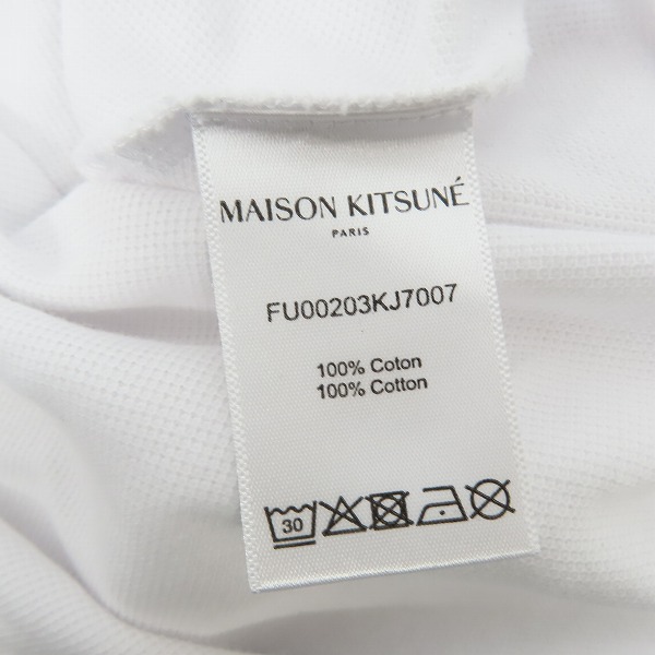 実際に弊社で買取させて頂いたMAISON KITSUNE/メゾンキツネ フォックスヘッド パッチ ポロシャツ FU00203KJ7007/Lの画像 3枚目