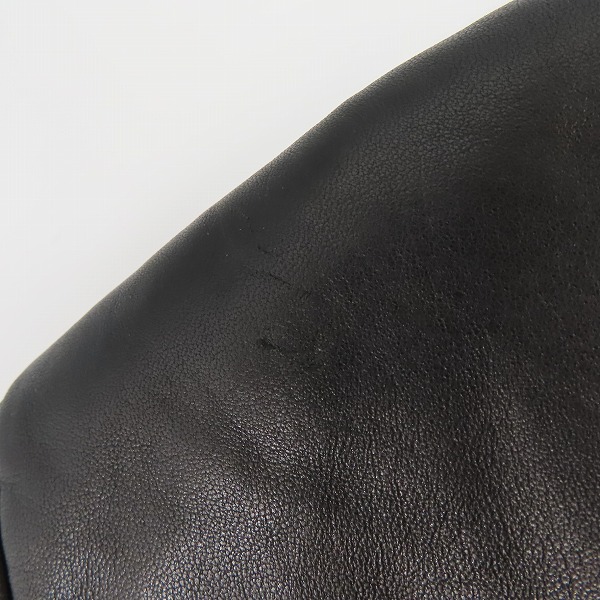 実際に弊社で買取させて頂いたHUGO BOSS/ヒューゴボス ラムレザー 3Bテーラードジャケット/52の画像 6枚目