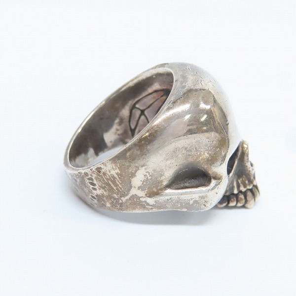 実際に弊社で買取させて頂いたCRAZY PIG/クレイジーピッグ ラージエビルスカルリング/23.5号の画像 4枚目