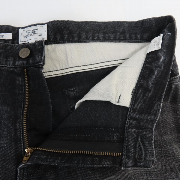 実際に弊社で買取させて頂いたTHE CRIMIE/クライミー STRETCH FABLIC ダメージペイント加工デニムパンツ/XLの画像 4枚目