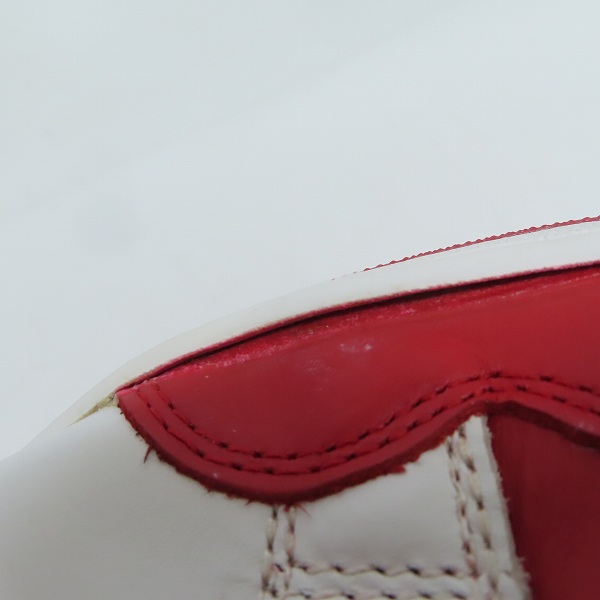 実際に弊社で買取させて頂いた【観賞用】CONVERSE/コンバース WEAPON CLASSIC HI 90s ビンテージ ホワイト/レッド 28.0の画像 6枚目