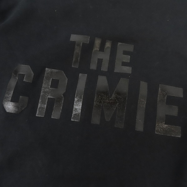 実際に弊社で買取させて頂いたTHE CRIMIE/クライミー ロゴスウェット ブラック CR01-01K5-CL65/Lの画像 4枚目