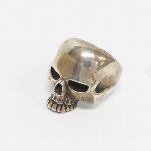 実際に弊社で買取させて頂いたCRAZY PIG/クレイジーピッグ ラージエビルスカルリング/23.5号