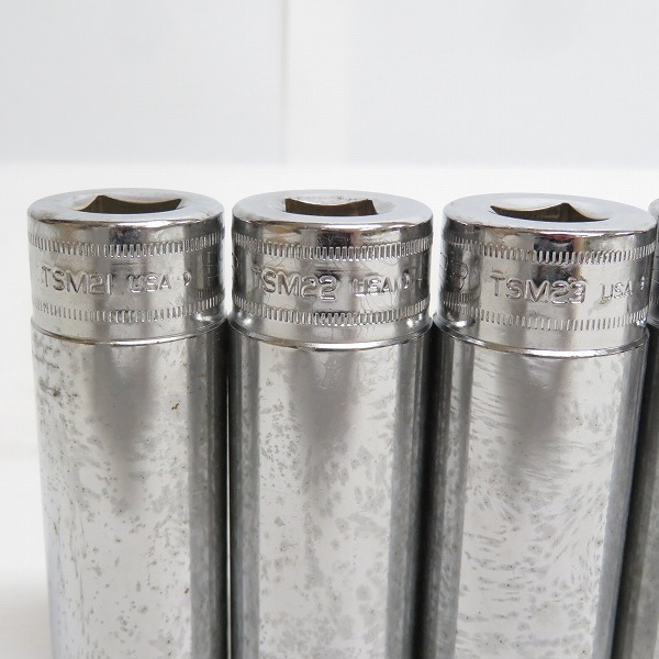 実際に弊社で買取させて頂いたSnap-on/スナップオン フランクドライブ 1/2インチ ディープソケット TSM21/22/23/24/27 5点セットの画像 3枚目