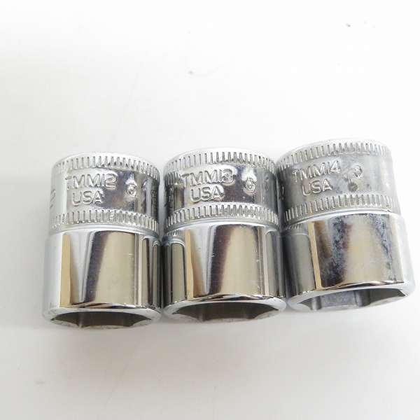 実際に弊社で買取させて頂いたSnap-on/スナップオン フランクドライブ 1/4インチ シャロー ソケットTMM4/4.5/5/5.5/6/7/8/9/10/11/12/13/14/TMMD7 14点セットの画像 4枚目