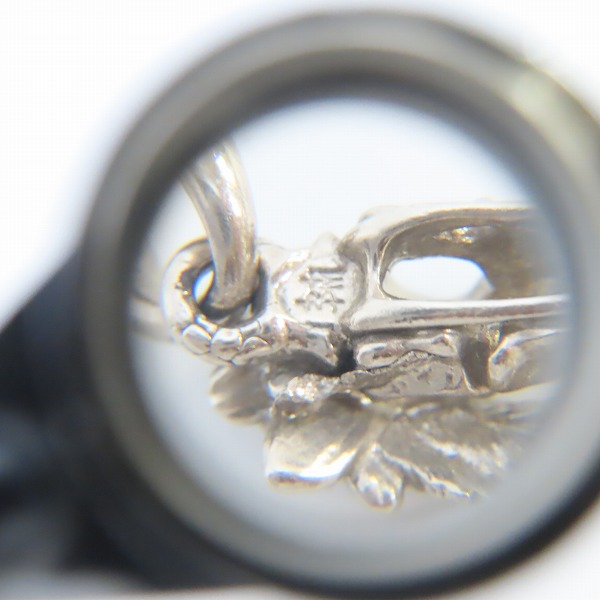 実際に弊社で買取させて頂いたBloodyMary/ブラッディマリー K18WG 八咫烏L フェザー スカルモチーフペンダントの画像 6枚目