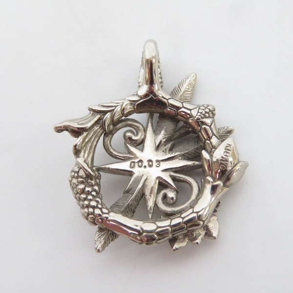 実際に弊社で買取させて頂いた【ギャラ付】Bloody Mary/ブラッディマリー 2009クリスマス K18WG/ダイヤ メモリアル アストロラーベ ペンダントの画像 2枚目