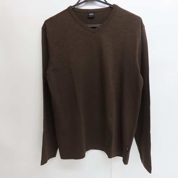 実際に弊社で買取させて頂いたHUGO BOSS/ヒューゴボス ロングスリーブ ダークブラウン XL