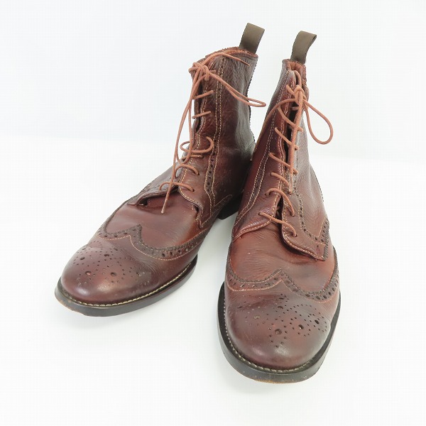 実際に弊社で買取させて頂いたPaul Smith/ポールスミス レースアップ レザー カントリーブーツ/7