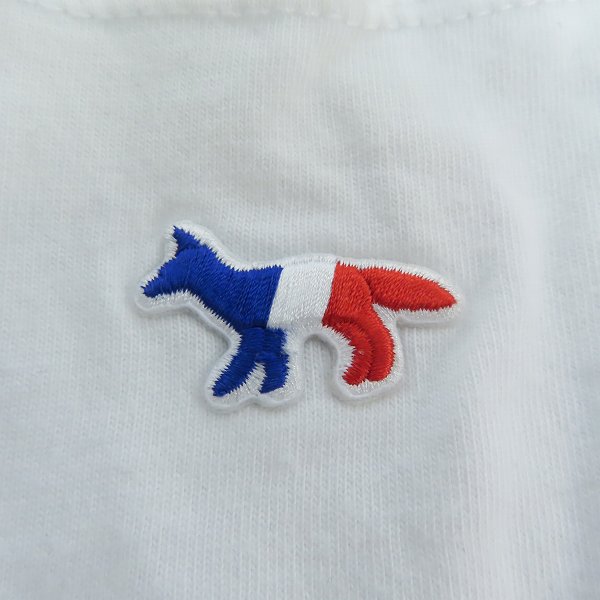 実際に弊社で買取させて頂いたMAISON KITSUNE/メゾンキツネ キツネ刺繍 胸ポケット Tシャツ SS17M704 /Sの画像 5枚目