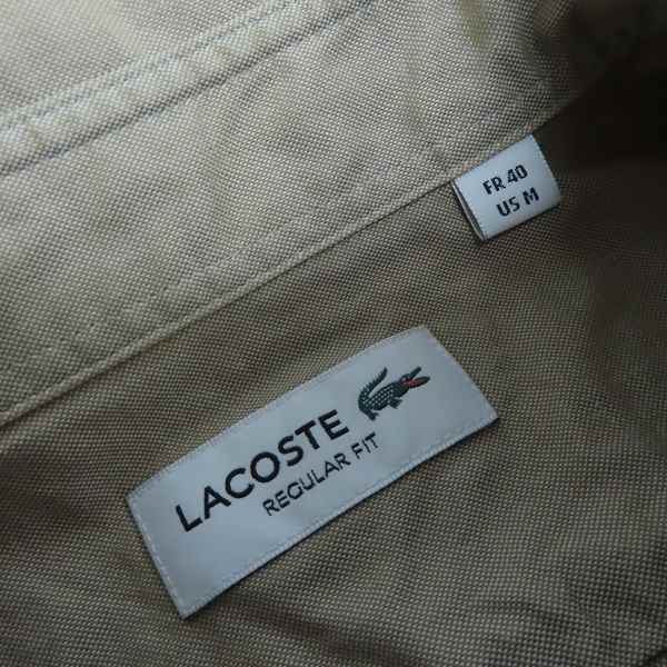 実際に弊社で買取させて頂いたLACOSTE/ラコステ ボタンダウン チェック 半袖シャツ/Mの画像 2枚目