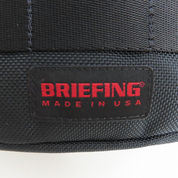 実際に弊社で買取させて頂いたBRIEFING/ブリーフィング ボディバック ブラックの画像 4枚目