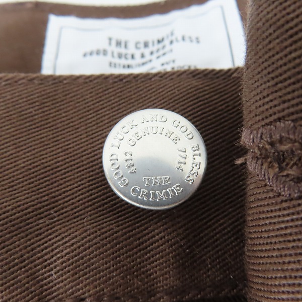実際に弊社で買取させて頂いたTHE CRIMIE×Dickies/クライミー×ディッキーズ ワークパンツ ブラウン/Lの画像 6枚目