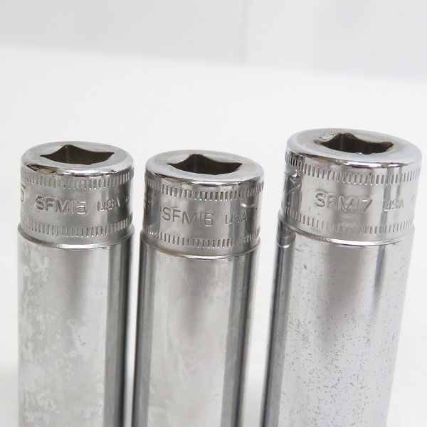 実際に弊社で買取させて頂いたSnap-on/スナップオン ソケット SFM8/9/10/11/12/13/14/15/16/17/18/19/SM22 13点セットの画像 6枚目