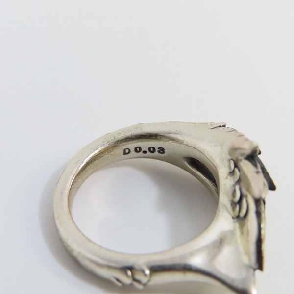 実際に弊社で買取させて頂いたBloody Mary/ブラッディマリー ビビット リング 雛鳥 w/ブルーダイヤ 7号の画像 7枚目