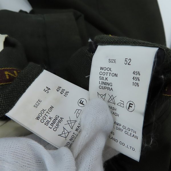 実際に弊社で買取させて頂いたTOMORROWLAND PILGRIM/トゥモローランド ピルグリム スーツセットアップ/54/52の画像 4枚目