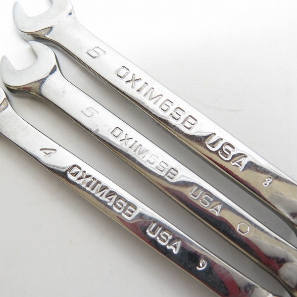 実際に弊社で買取させて頂いたSnap-on/スナップオン オープンエンド フレアナットコンビネーションレンチ RXSM10B/11B/12B/ OXIM4SB/5SB/6SB 6点セットの画像 2枚目