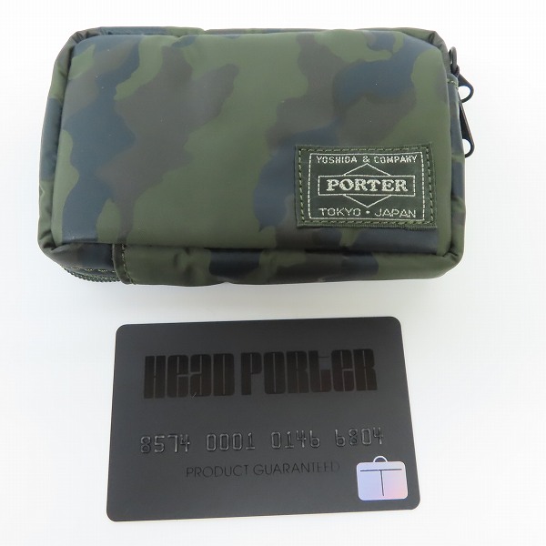 実際に弊社で買取させて頂いたHEAD PORTER/ヘッドポーター OLIVEDRAB オリーブドラブ コインケース/カードケースの画像 8枚目