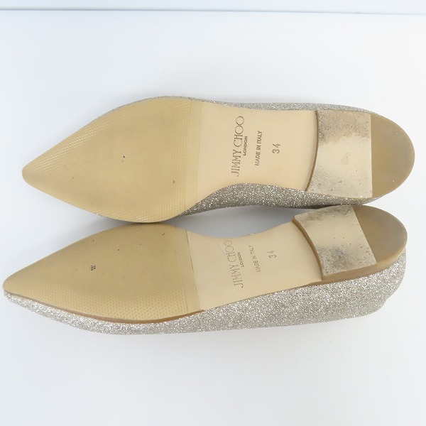 実際に弊社で買取させて頂いたJIMMY CHOO/ジミーチュウ ラメパンプス/34の画像 2枚目