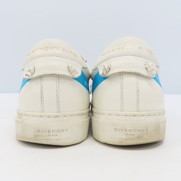 実際に弊社で買取させて頂いたGIVENCHY/ジバンシイ マルチカラー ラインロゴ入り レザーローカットスニーカー DN1109/42の画像 1枚目