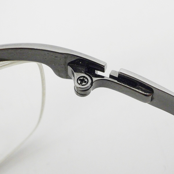 実際に弊社で買取させて頂いた999.9/フォーナインズ ハーフリム TITANIUM メガネフレーム 眼鏡/アイウェア S-320Tの画像 7枚目