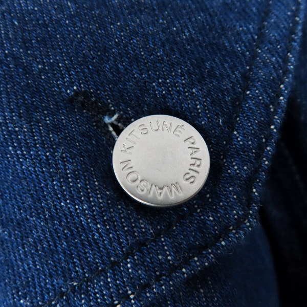 実際に弊社で買取させて頂いたMAISON KITSUNE/メゾンキツネ デニム地 ボア ジャケット FW16M115/Mの画像 5枚目