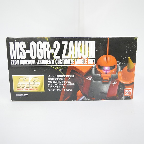 実際に弊社で買取させて頂いた【完成品/ジャンク】BANDAI/バンダイ MG 1/100 ザクII ジョニー・ライデン少佐機/ガンプラ/ガンダムの画像 8枚目