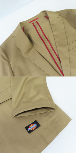 実際に弊社で買取させて頂いたLOVELESS×Dickies/ラブレス×ディッキーズ テーラードジャケット/パンツ/ジレベスト セットアップ の画像 3枚目
