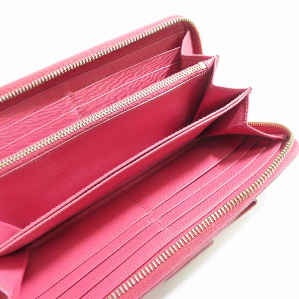 実際に弊社で買取させて頂いたPRADA/プラダ ラウンドジップ 長財布/ロングウォレットの画像 3枚目