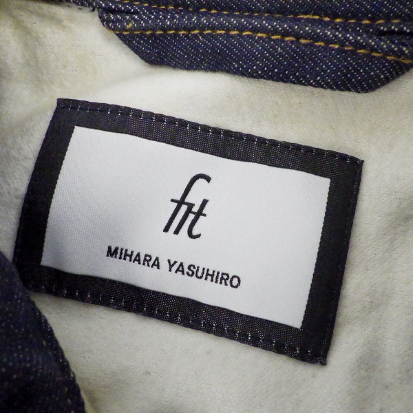 実際に弊社で買取させて頂いたMIHARA YASUHIRO/ミハラヤスヒロ デニムジャケット/FT911202/46の画像 2枚目
