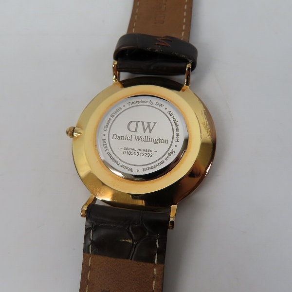 実際に弊社で買取させて頂いたDanielWellington/ダニエルウェリントン CLASSIC B36R4/クラシック アナログ 腕時計 0510DW 替えベルト付き【動作未確認】の画像 3枚目