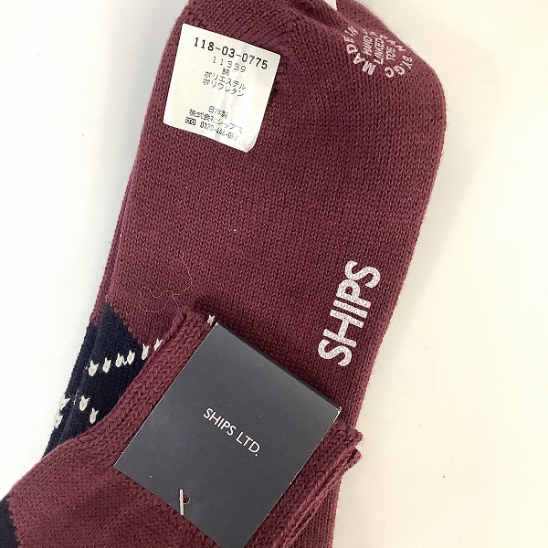 実際に弊社で買取させて頂いた【未使用】LACOSTE/ラコステ SHIPS/シップス 靴下/ソックス 4点セットの画像 6枚目