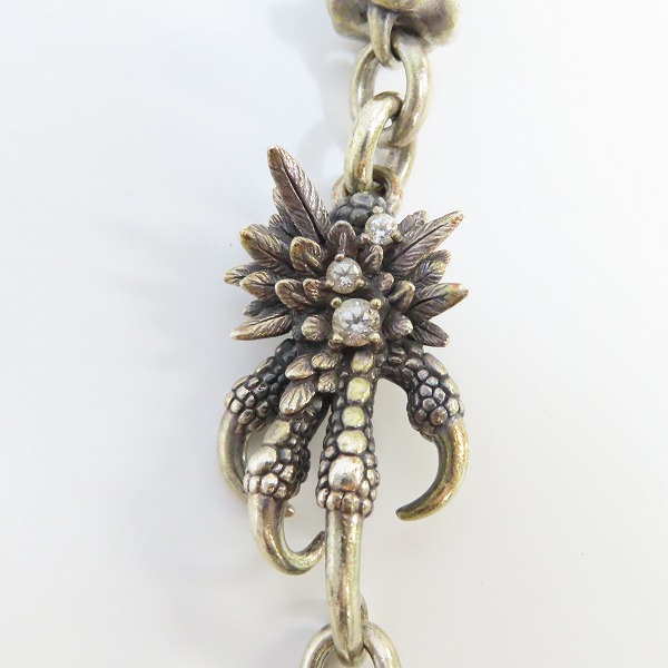 実際に弊社で買取させて頂いたBloody Mary/ブラッディマリー ナイトレイヴン ウォレットチェーン 大烏 ｗ/ストーンの画像 6枚目