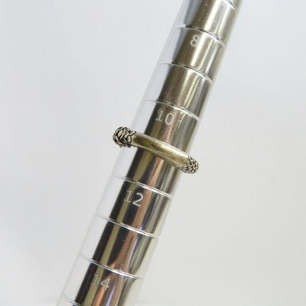 実際に弊社で買取させて頂いたBloody Mary/ブラッディマリー 四神 青龍 シルバーリング w/ブルーダイヤモンド 11号の画像 9枚目