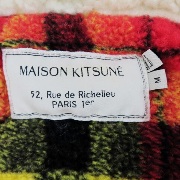 実際に弊社で買取させて頂いたMAISON KITSUNE/メゾンキツネ デニム地 ボア ジャケット FW16M115/Mの画像 2枚目