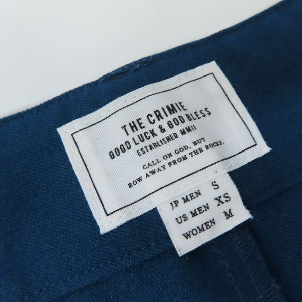 実際に弊社で買取させて頂いたTHE CRIMIE/クライミー DYLAN RELAX TWO TUCK SUIT PANTS/ツータックスーツパンツ CR1-02L5-PL06/Sの画像 2枚目