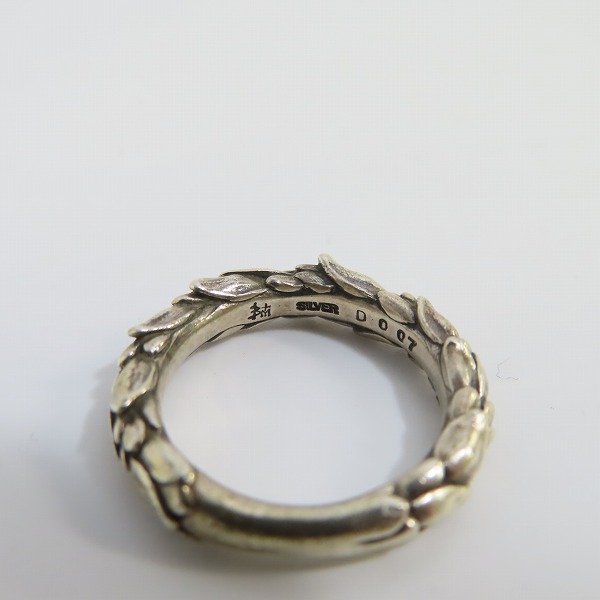 実際に弊社で買取させて頂いたBloody Mary/ブラッディマリー スノードロップリング w/3ダイヤ 11号の画像 6枚目