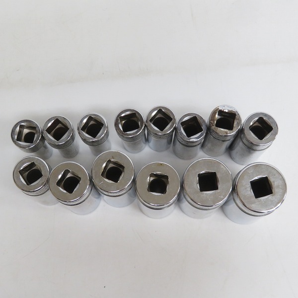 実際に弊社で買取させて頂いたSnap-on/スナップオン 3/8SQ ディープソケット SFSM8/9/10/11/12/13/14/15/16/17/18/19/21/22 14点セットの画像 6枚目